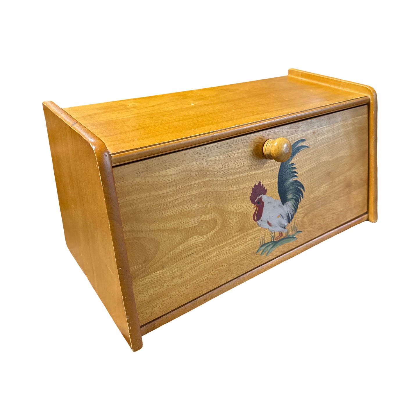 Vintage Rooster Bread Box