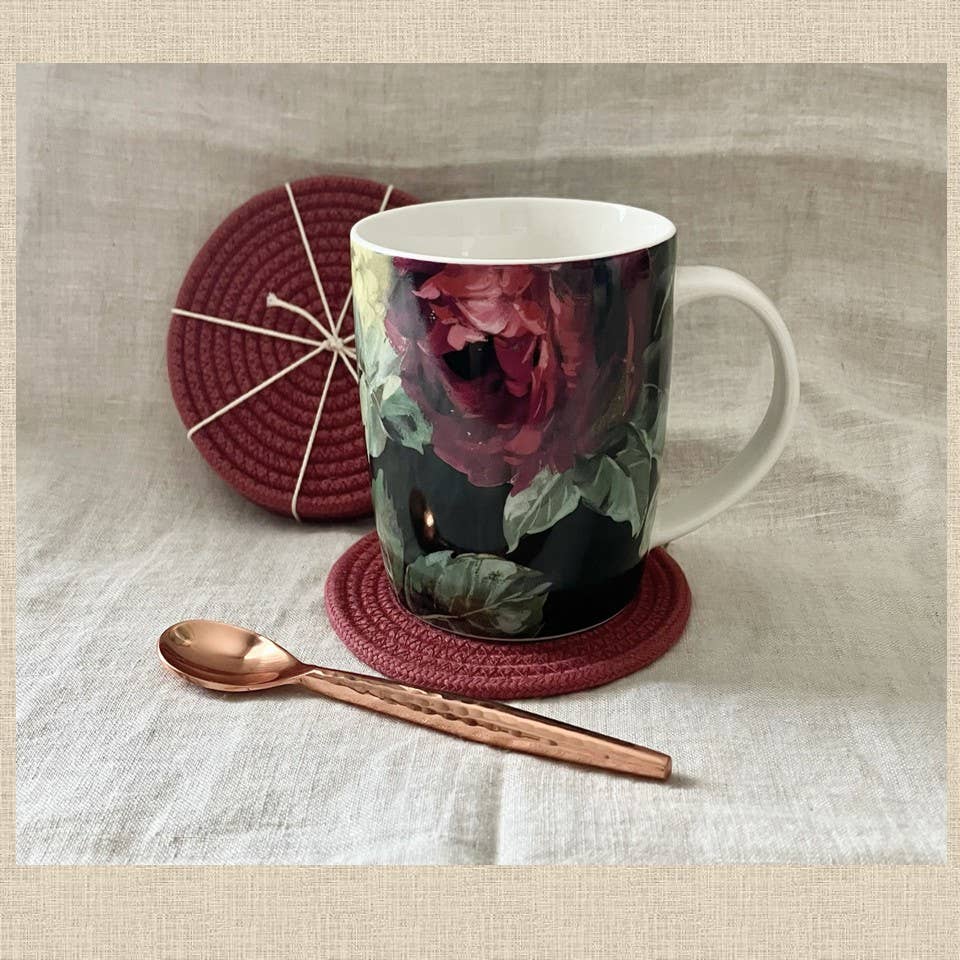 Maroon Rope Coasters