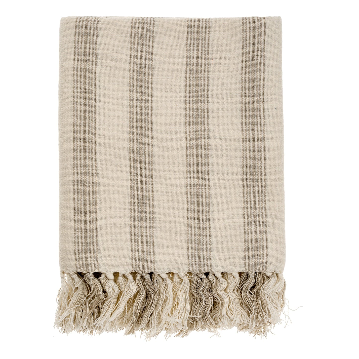French Stripe Hammam Bath Towel Stone 37x64"