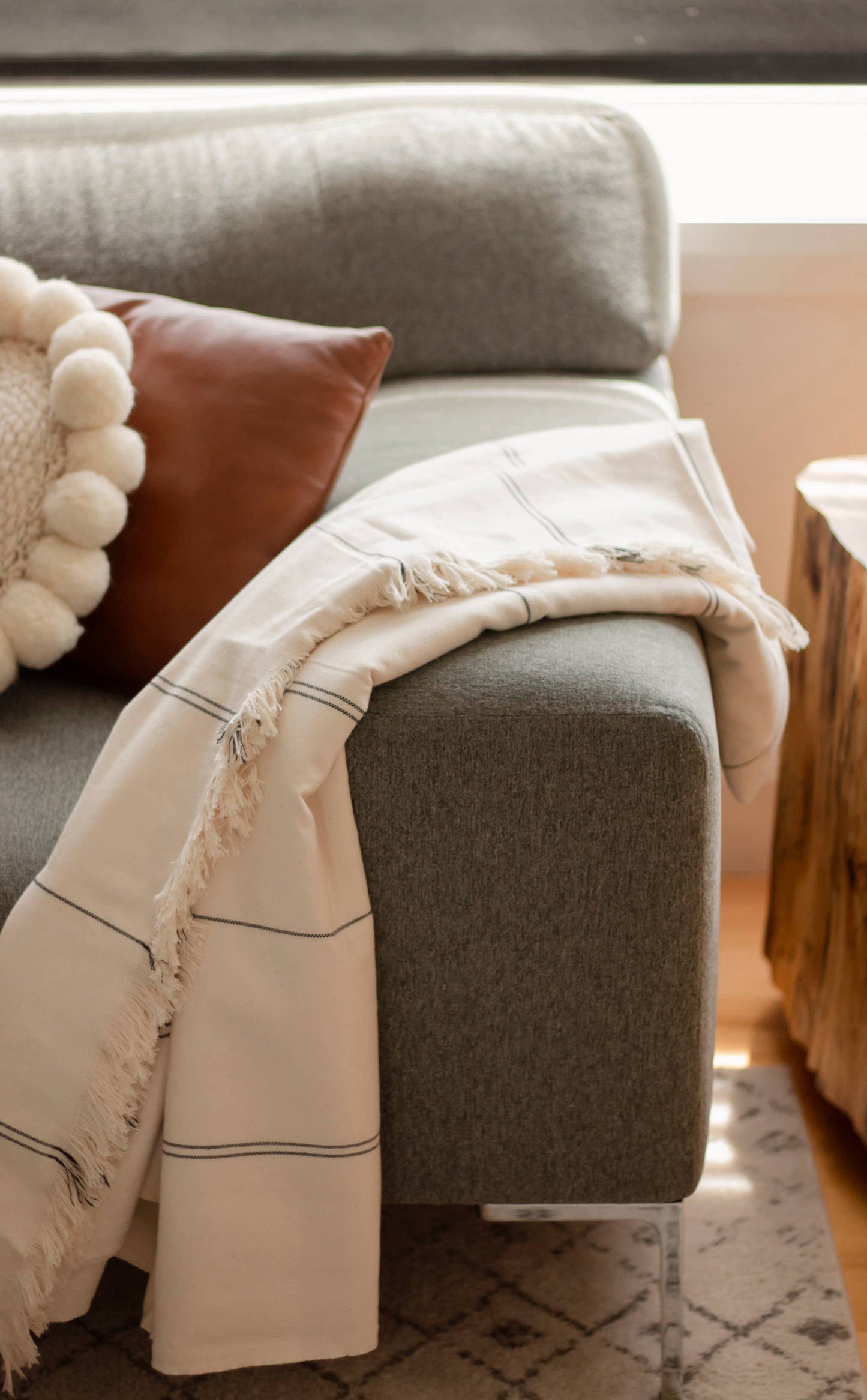 Striped Blanket 94x86"