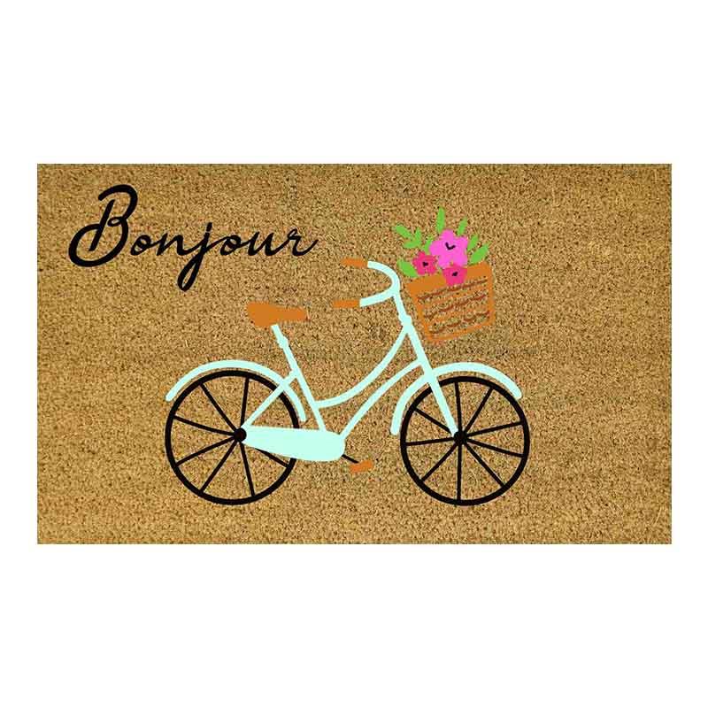 Bonjour Bicycle Doormat