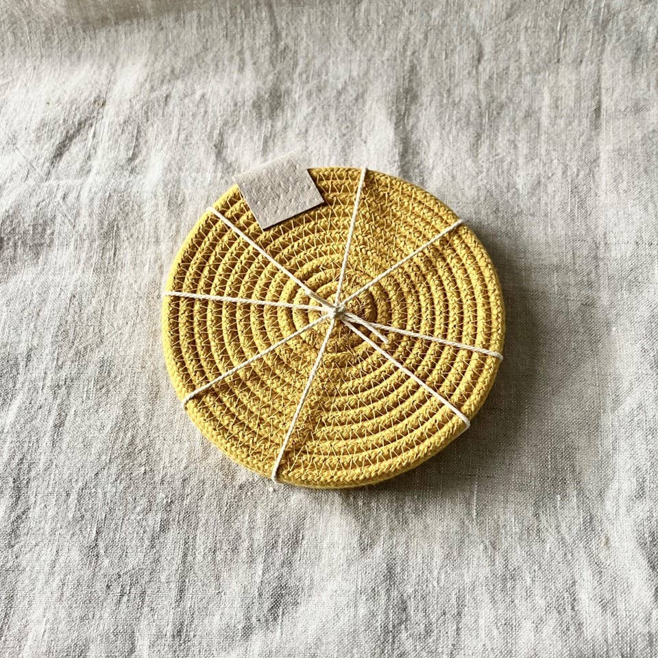 Yellow Rope Coasters