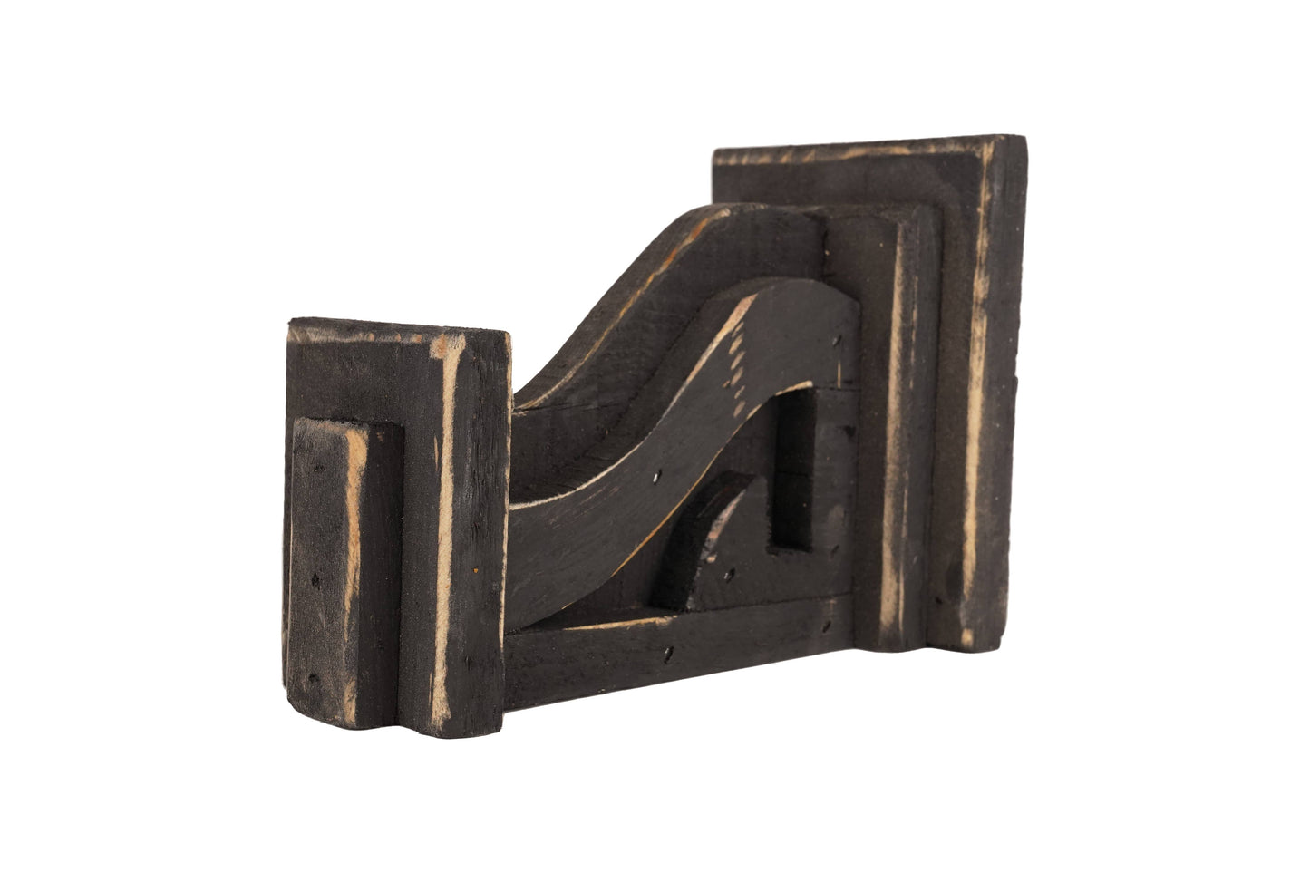 Farmhouse Corbel Book End 5x7x9" Black