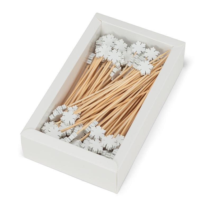 100pc Snowflake pick 4.5"H