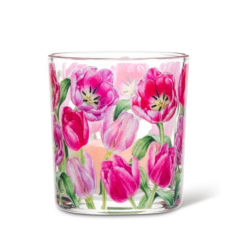 Pink Tulips Votive
