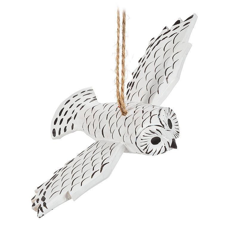 Snowy Owl Ornament 5.5"