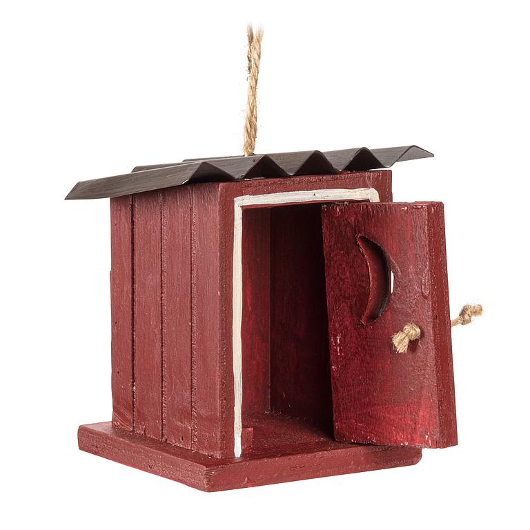 Red Outhouse Ornament 3.5"