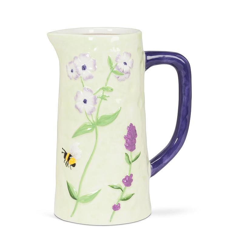 Small Floral Jug with Bee