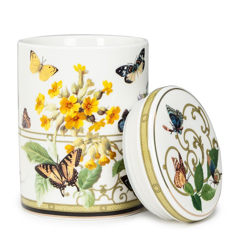 Butterfly Garden Canister 5.5"H