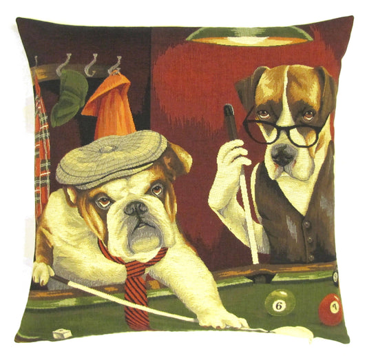 Pool Dogs Cushion Cover 18"