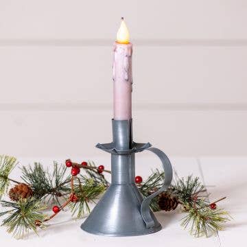 Candle Stand in Antique Tin