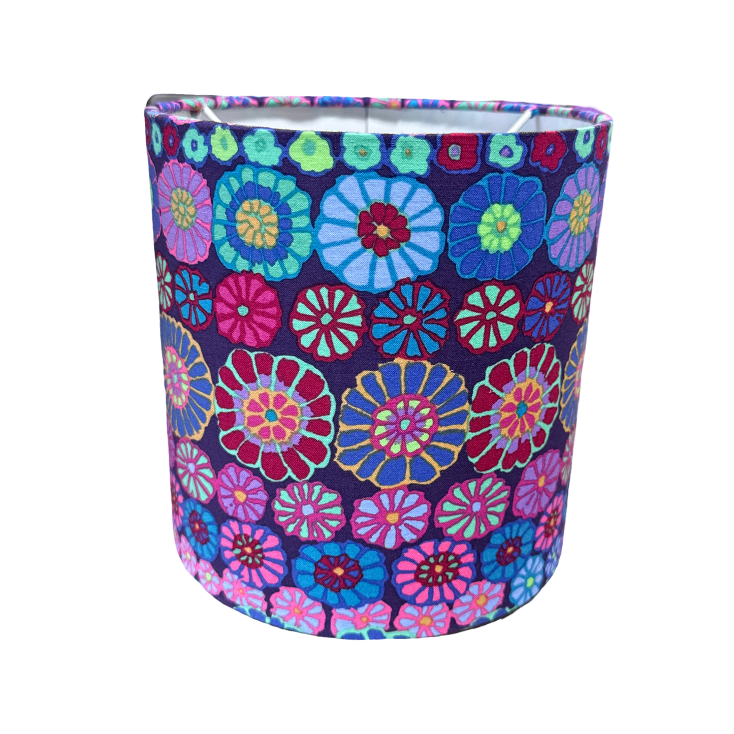 Flowers Blue Lampshade 18x18cm