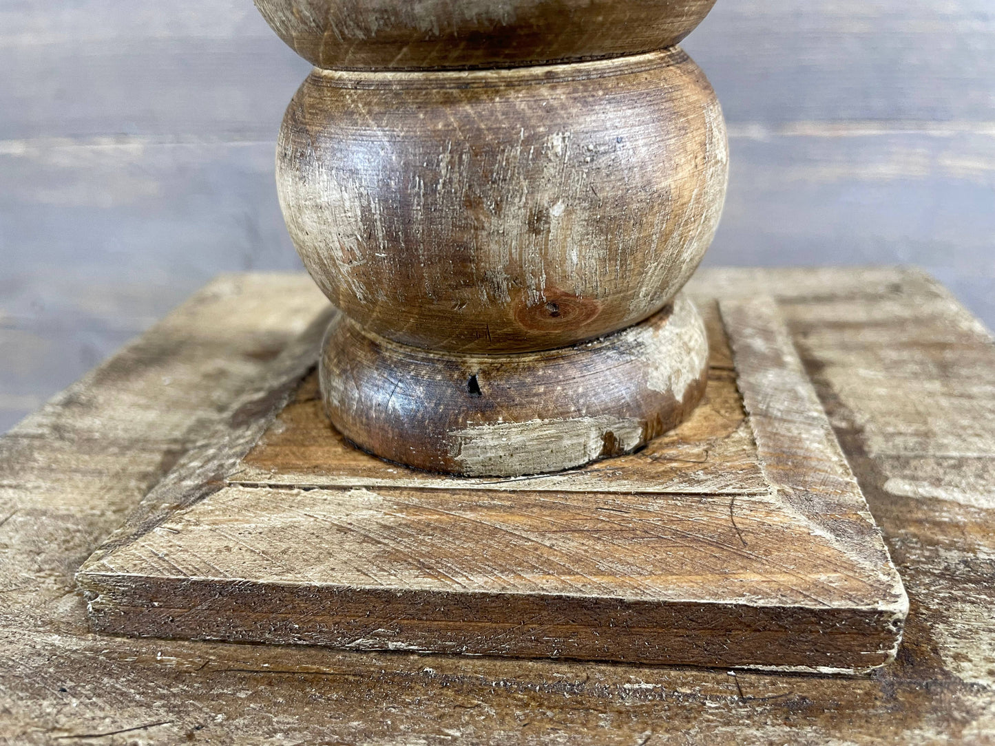 Dunlap Farmhouse Wood Lantern Antiqued White