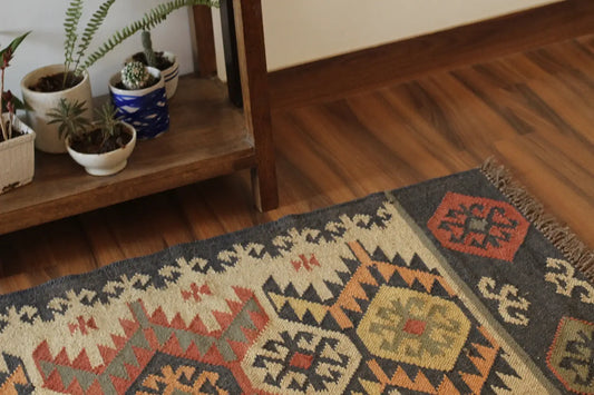 2.5 x 5' Dila Handmade Kilim Runner Rug
