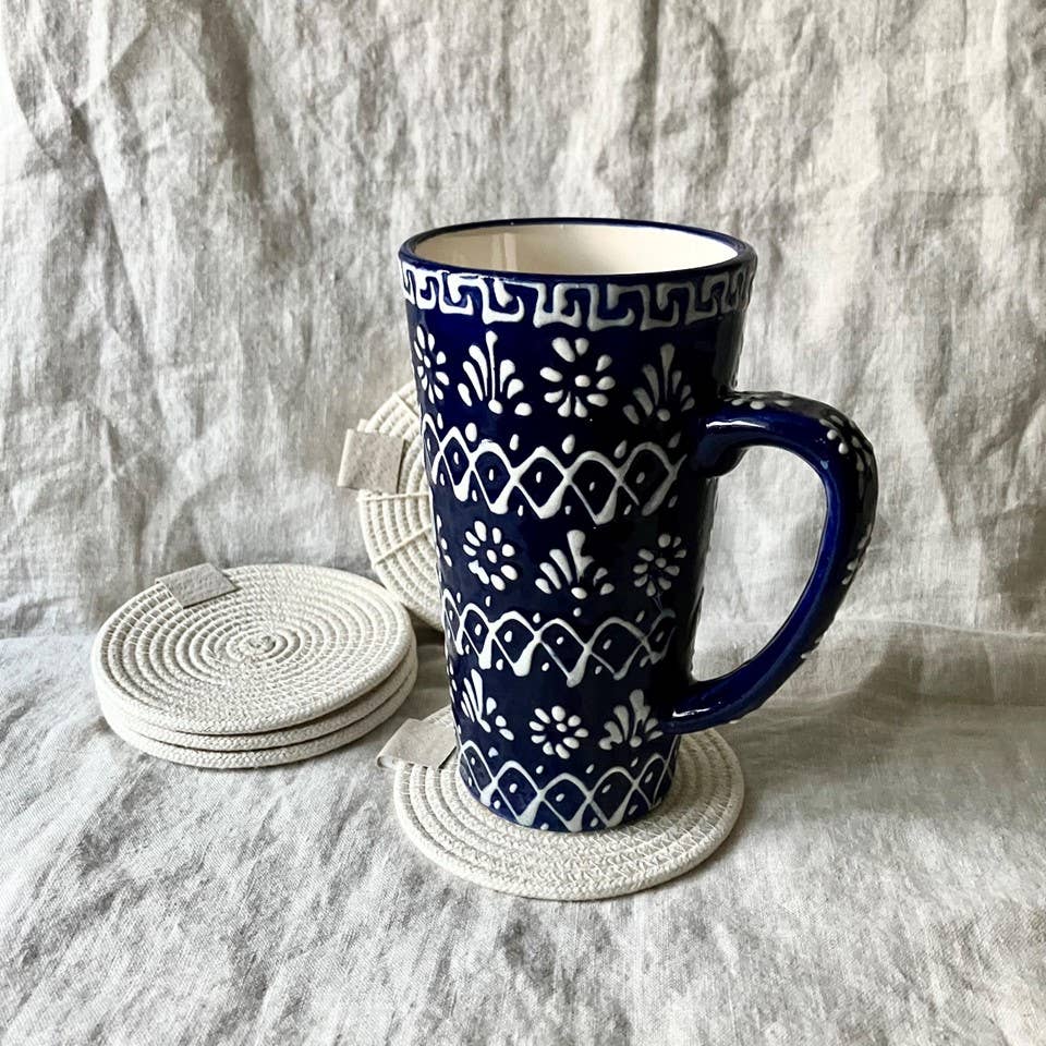 Warm White Rope Coasters