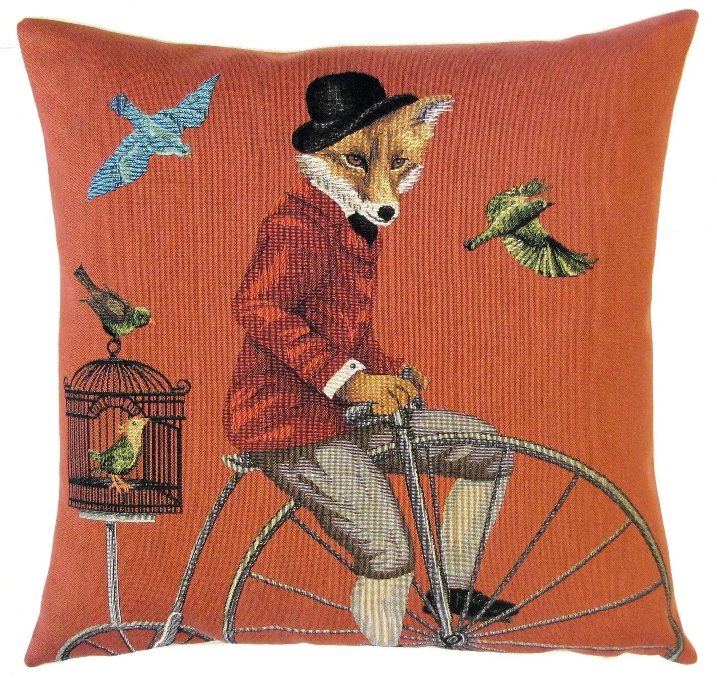 Biker Fox Cushion Cover 18"