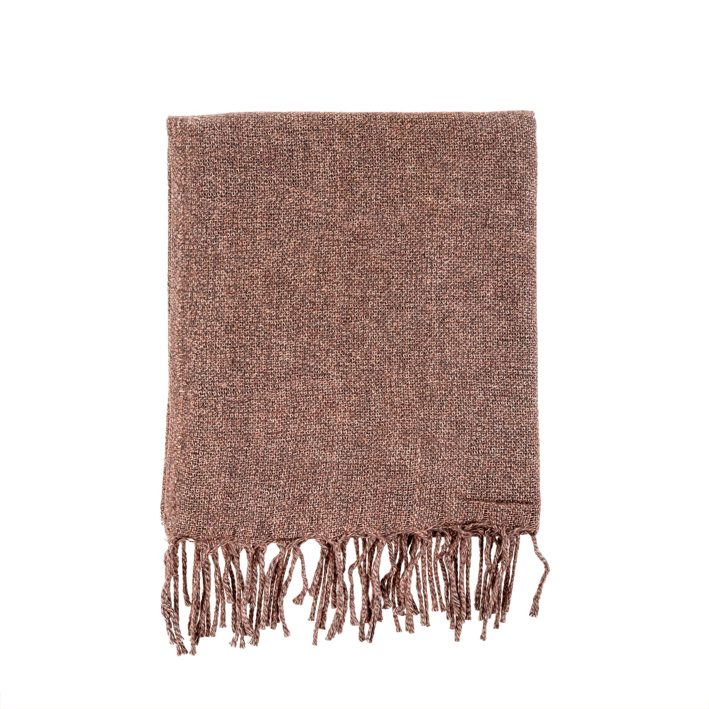Adair Wool Blend Throw Rose/Grey 50x60"