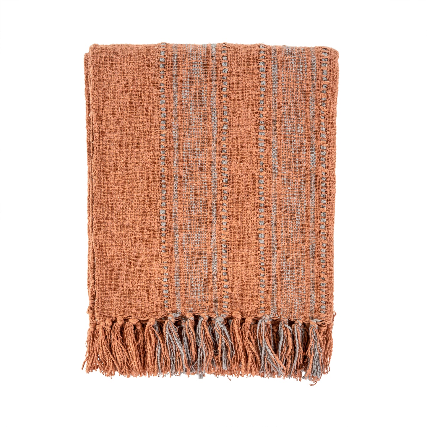 Adair Wool Blend Throw Terracotta 50x60"