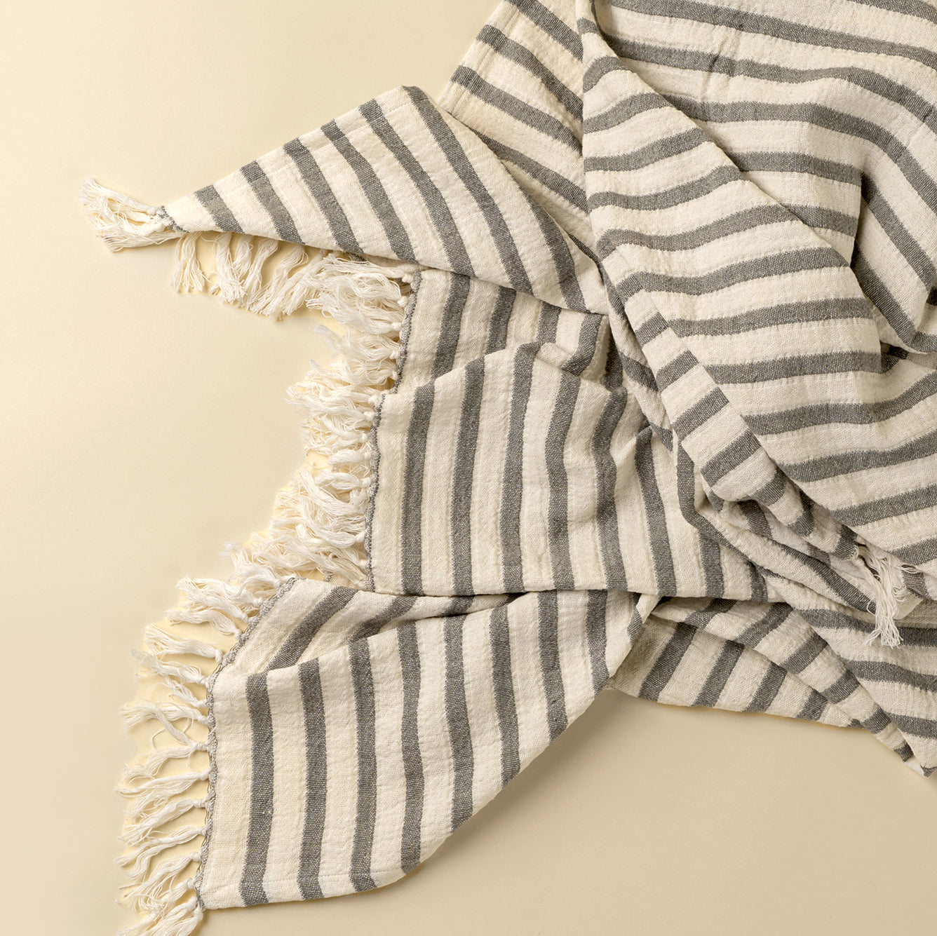 Castaway Cotton Throw Slate 50x60"