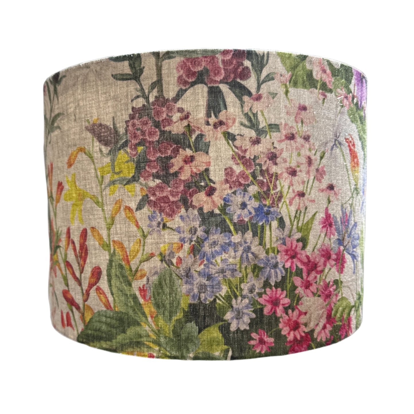 Summer Flowers Natural  Lampshade 30x21cm