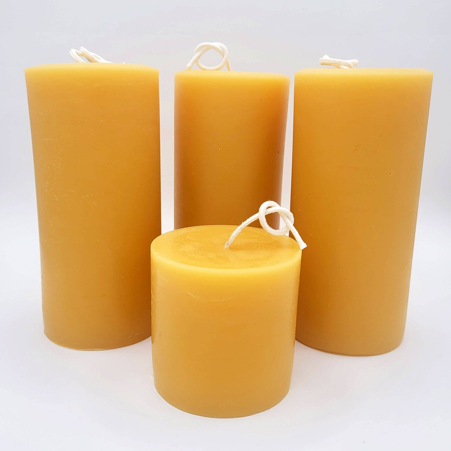 3x3" Beeswax Pillar Candle