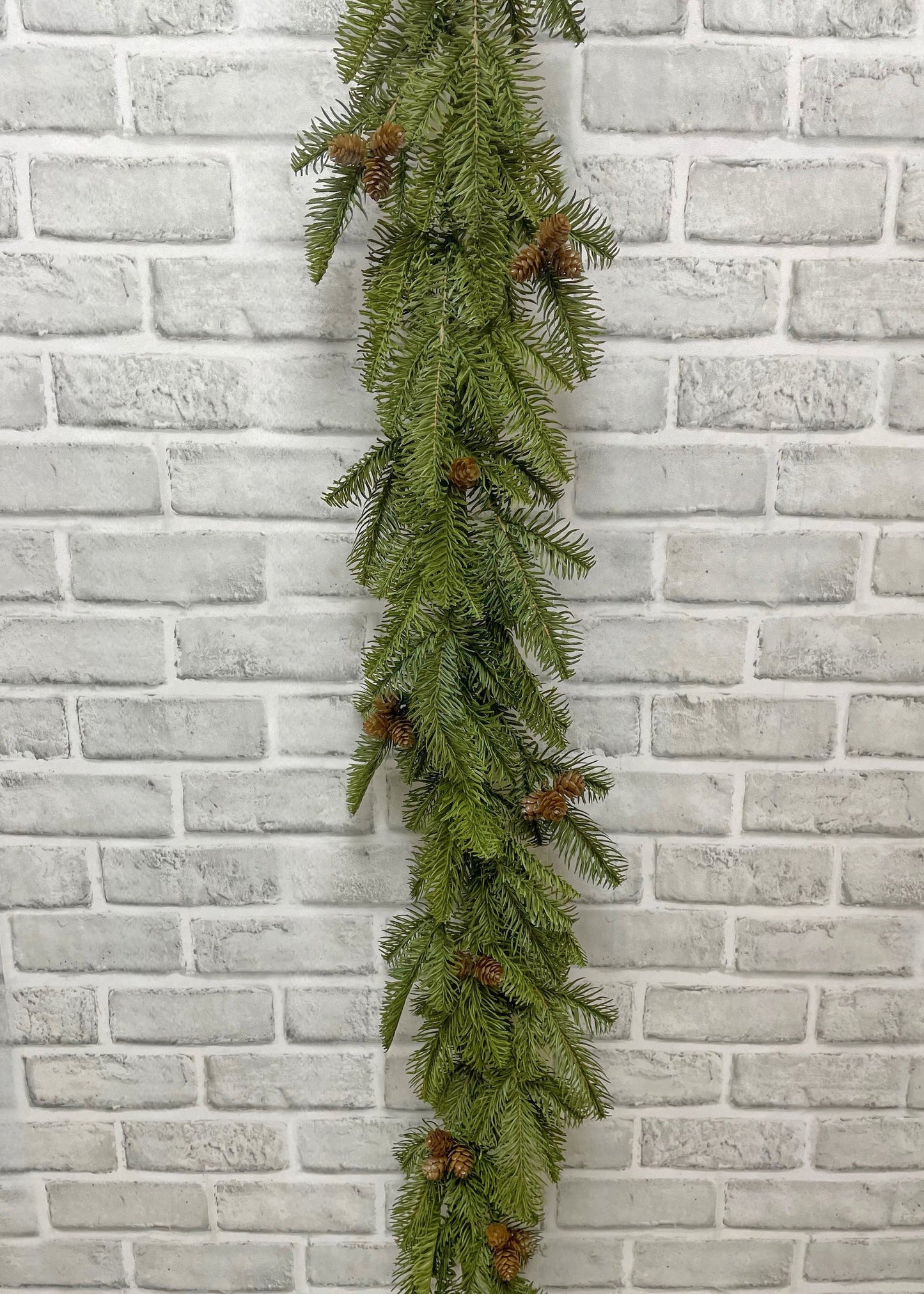 Fresh Touch Balsam Fir Garland w/cones 72"