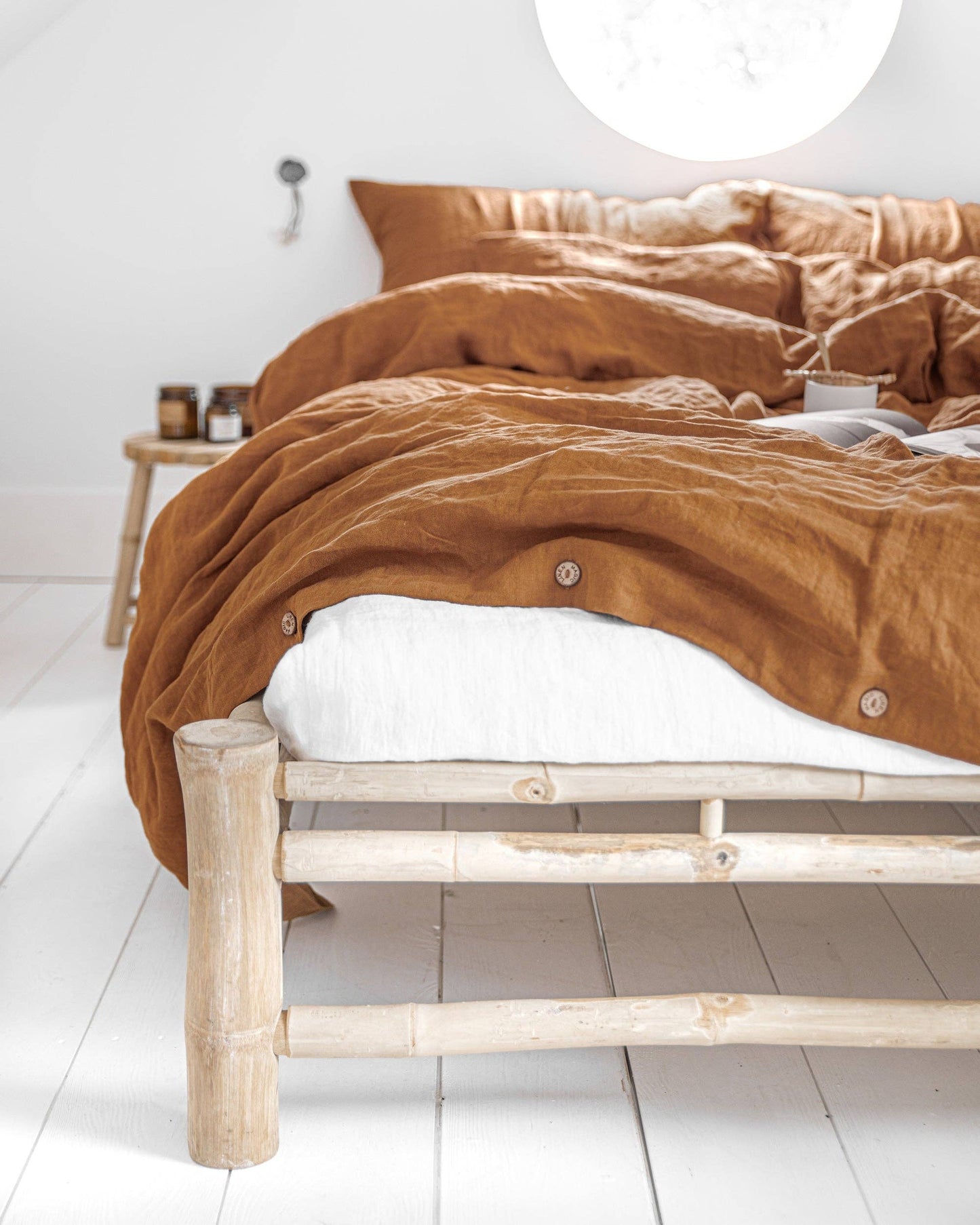 Cinnamon Linen Duvet Cover Queen