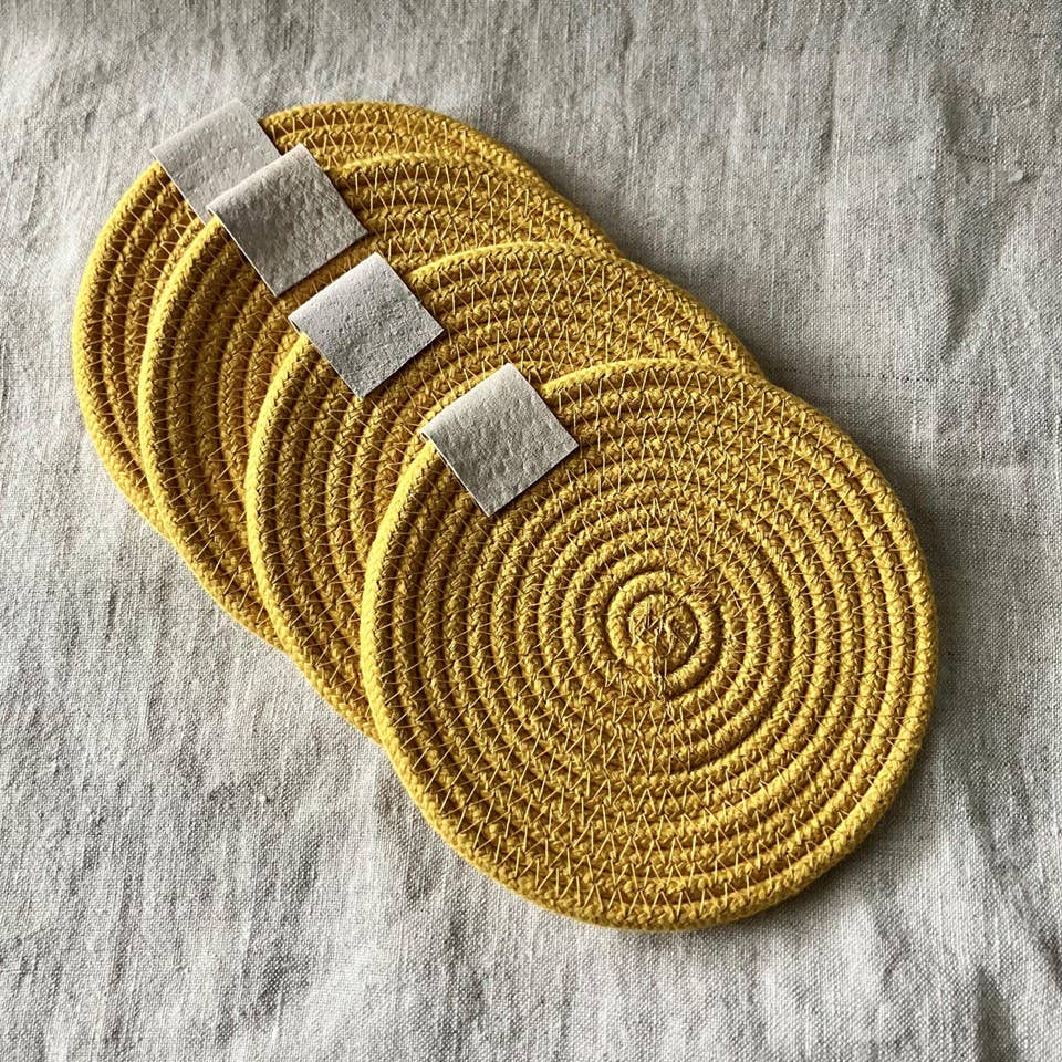 Yellow Rope Coasters