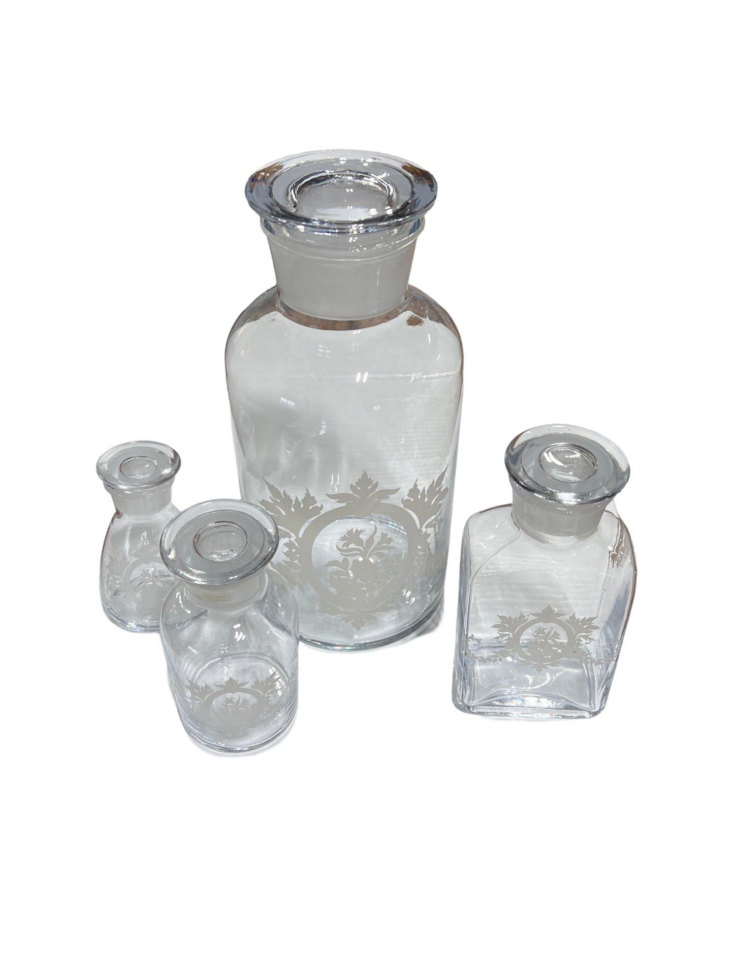 Vintage Apothecary Jar s/4
