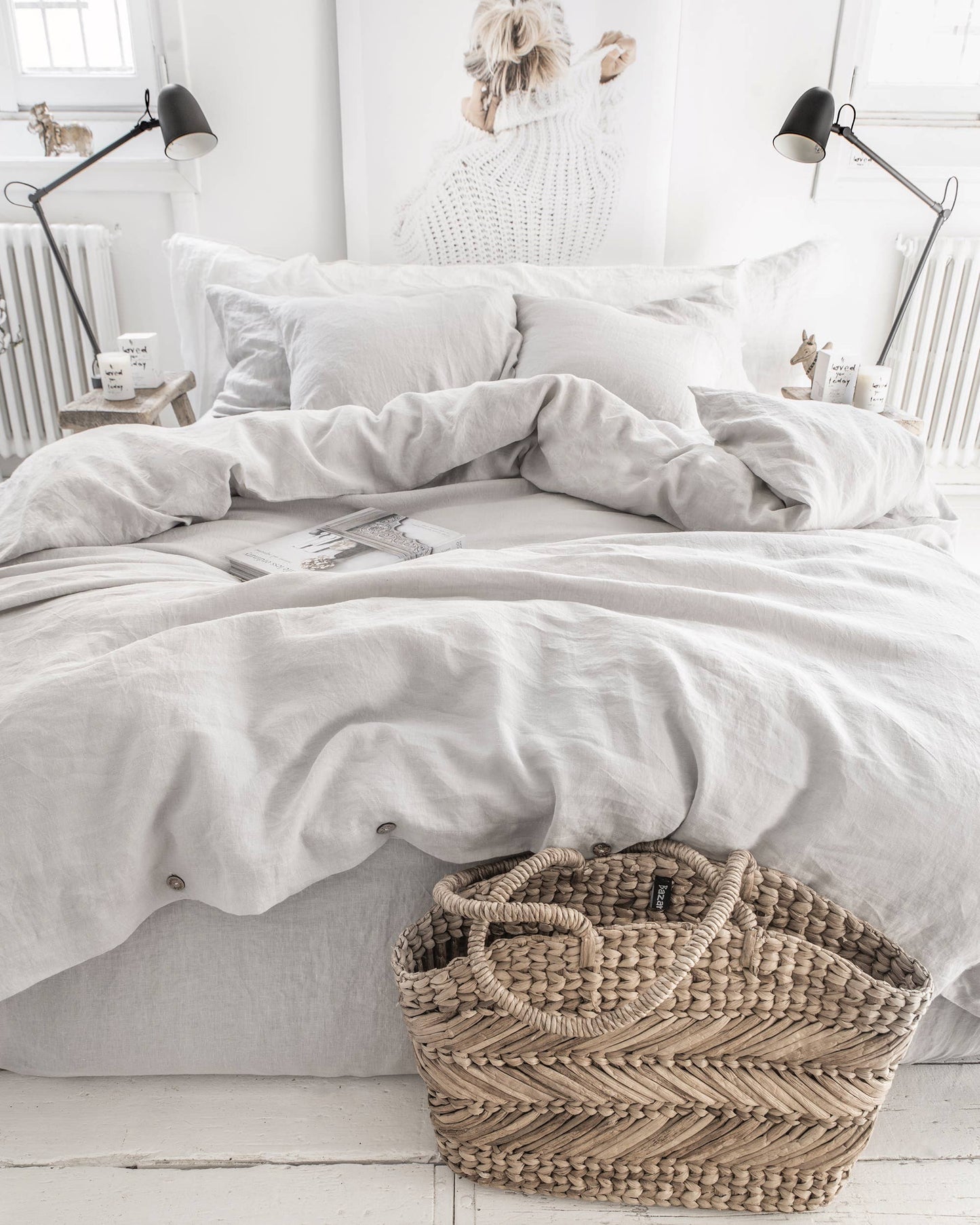 Light Gray Duvet cover Queen