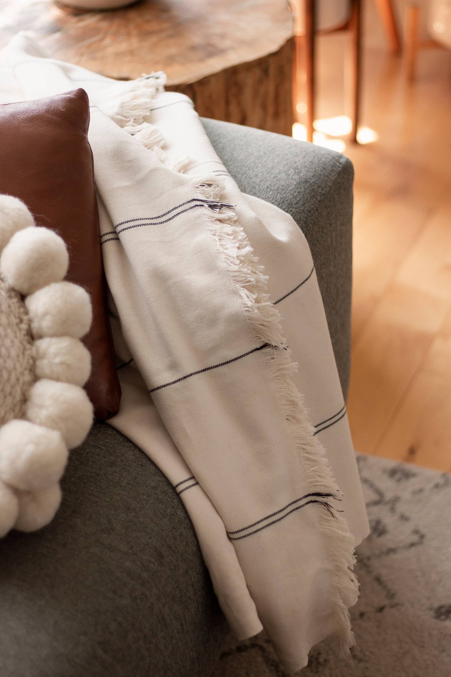 Striped Blanket 94x86"