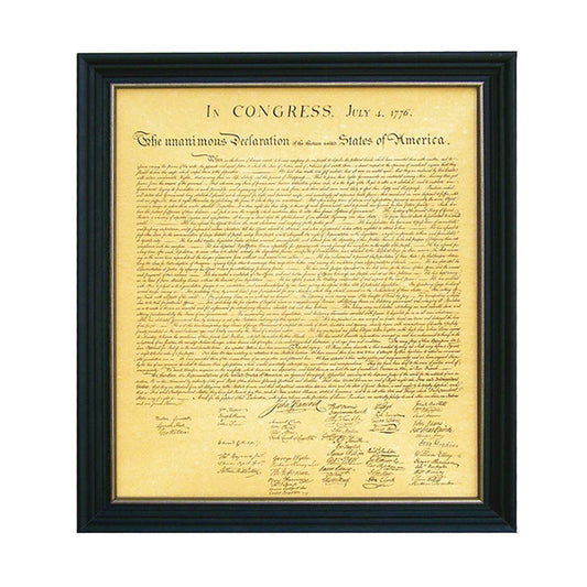 Framed Declaration of Independence