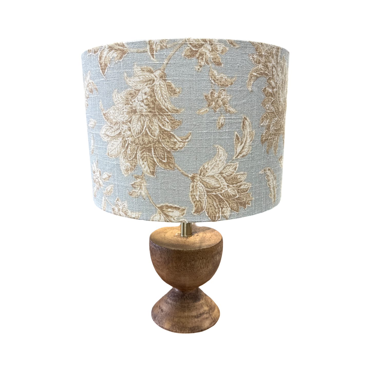 Oak Floral Mist Lampshade 30x21cm & Base