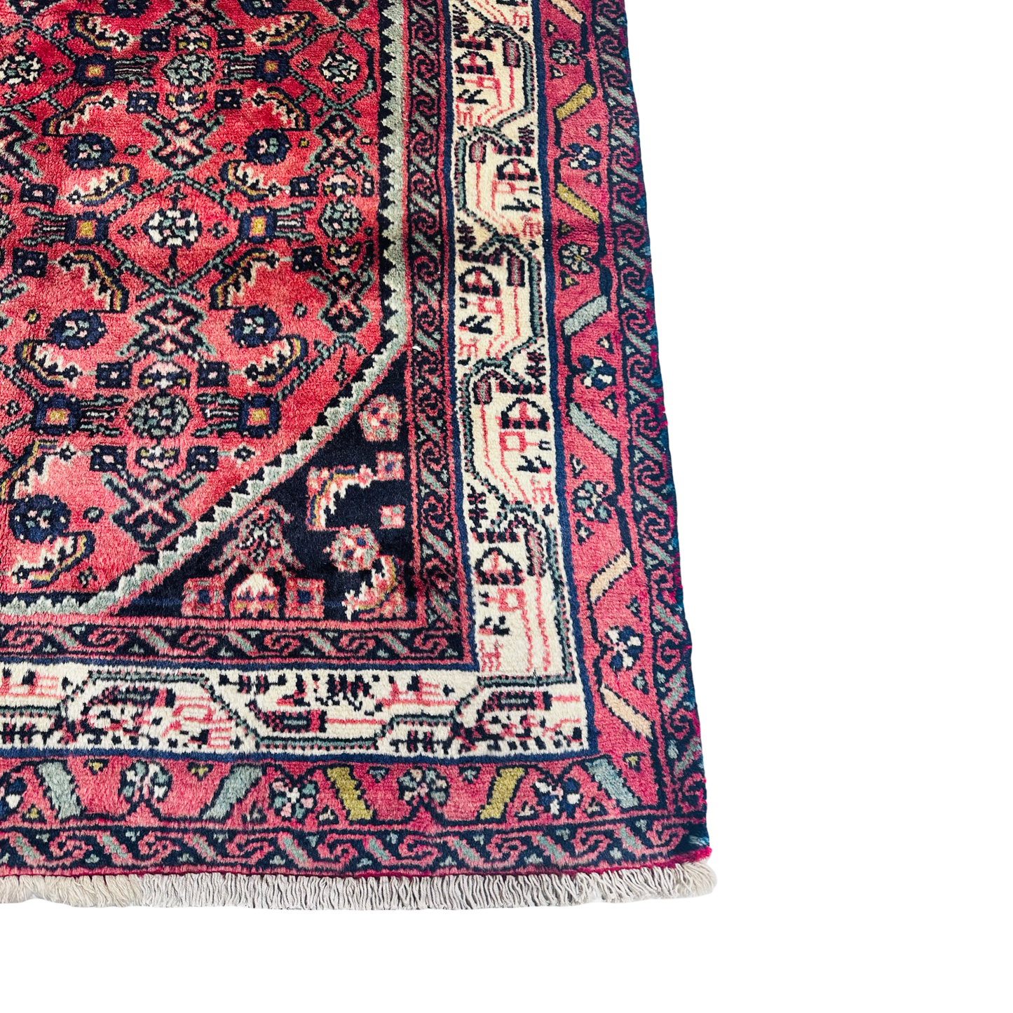 Vintage Hossainabad Wool Rug 38x54"