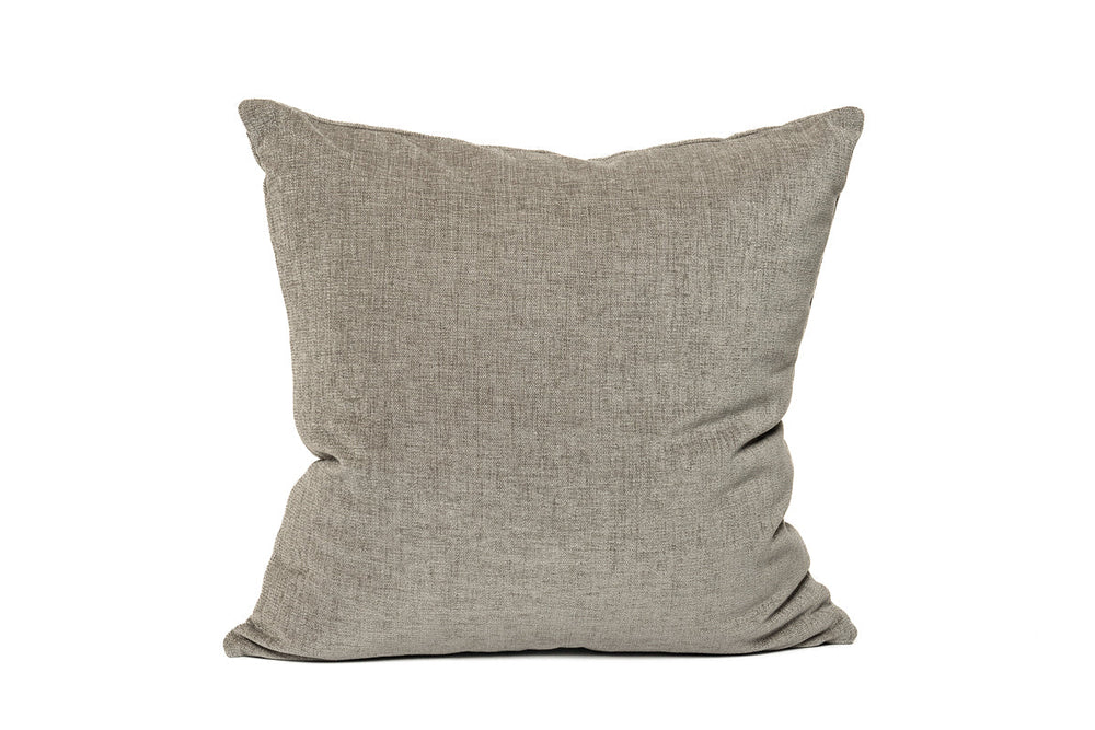 Cushion cover grey chenille 26 x 26"