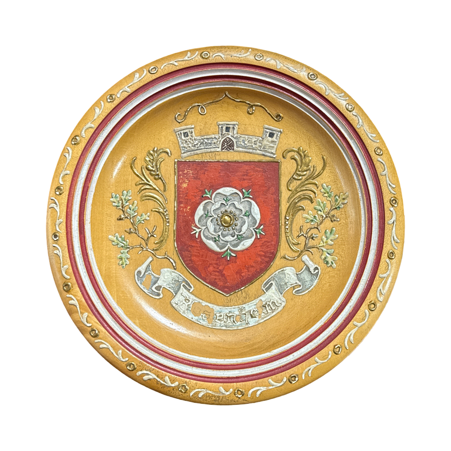 Vintage Painted Bread Bowl Rosenheim