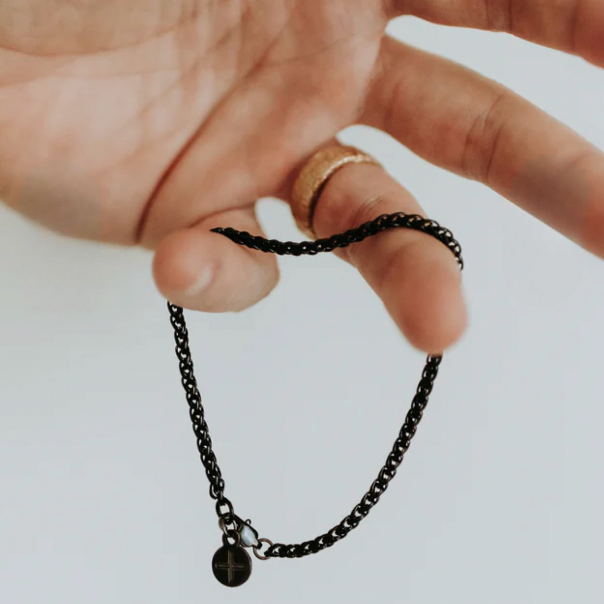 Black Pipe Bracelet 7.5"