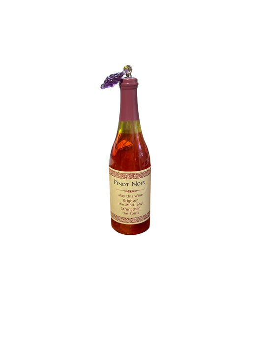 Wine bottle ornament pinot noir