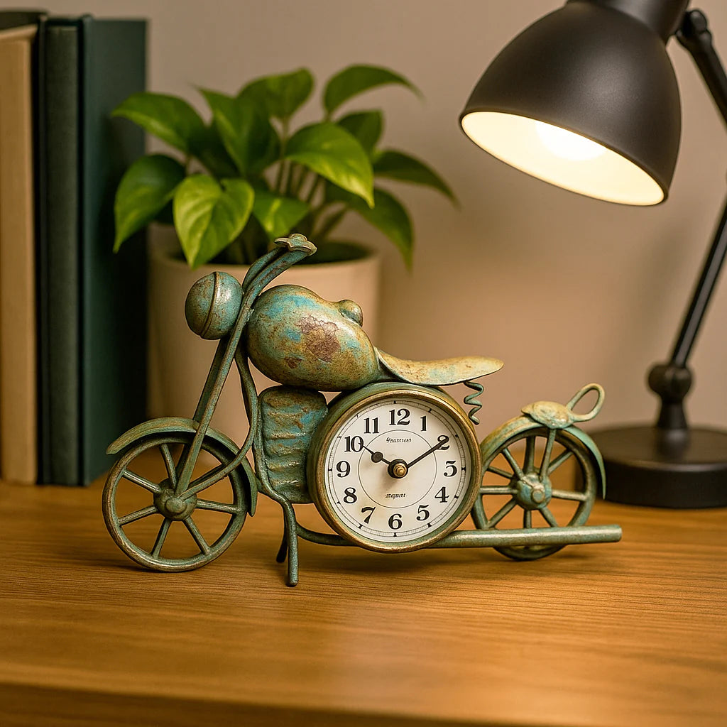 Motorcycle Desk Clock