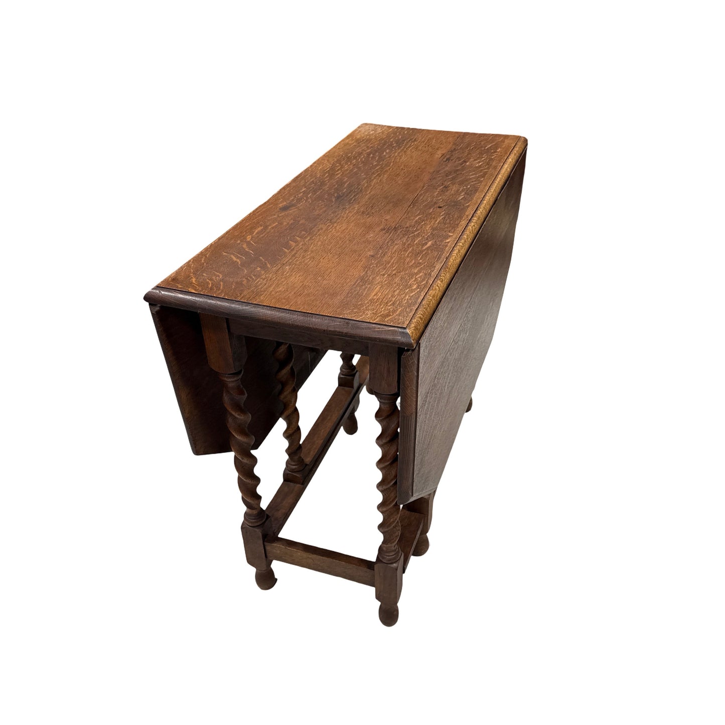 Antique Oak Barley Twist Leg Table