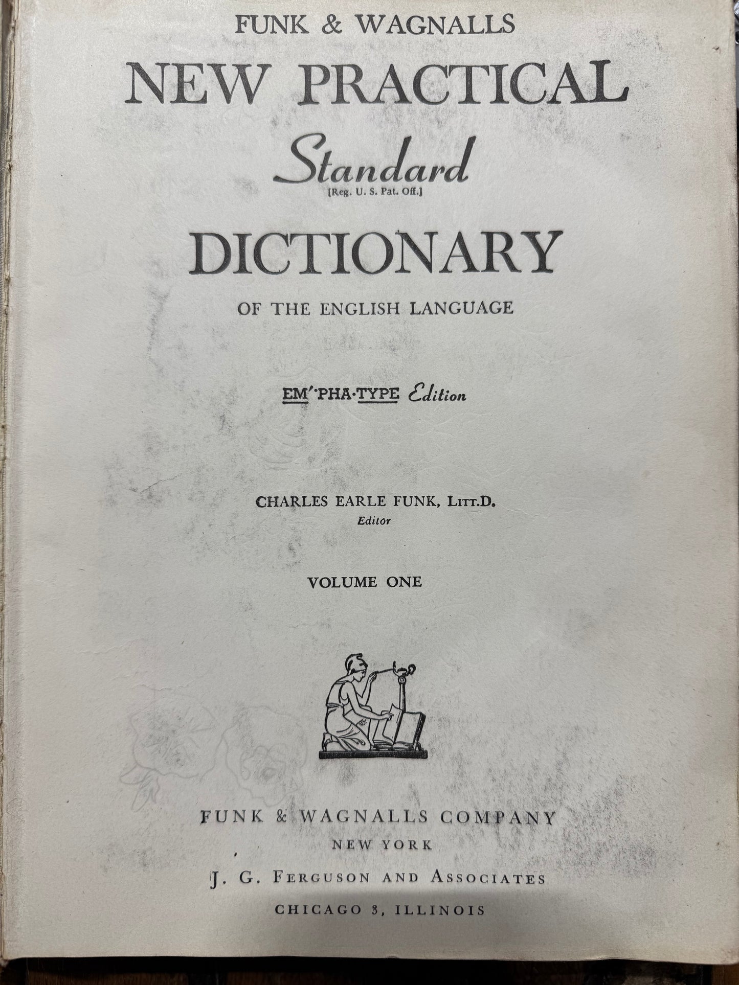 Vintage Funk & Wagonalls New Practice Std Dictionary