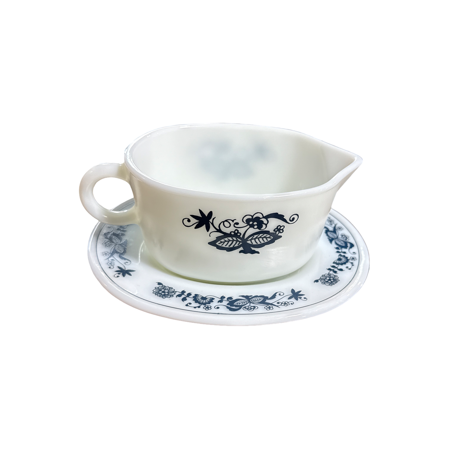 Vintage Pyrex Gravy Boat / Underplate 77-b/u