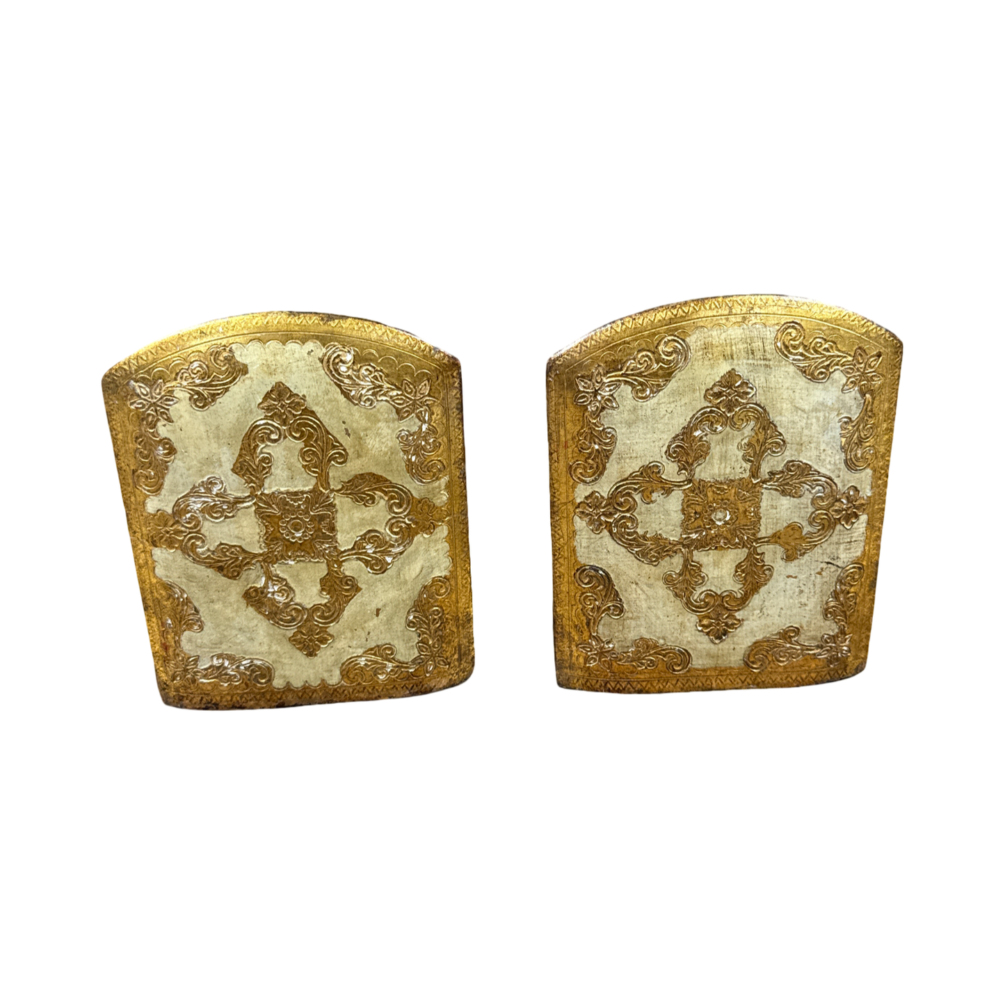 Vintage Florentine Gilted Bookends