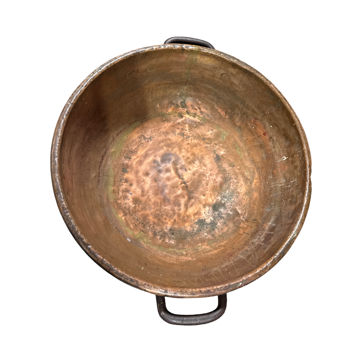 Antique Copper Farmhouse Cauldron 25"