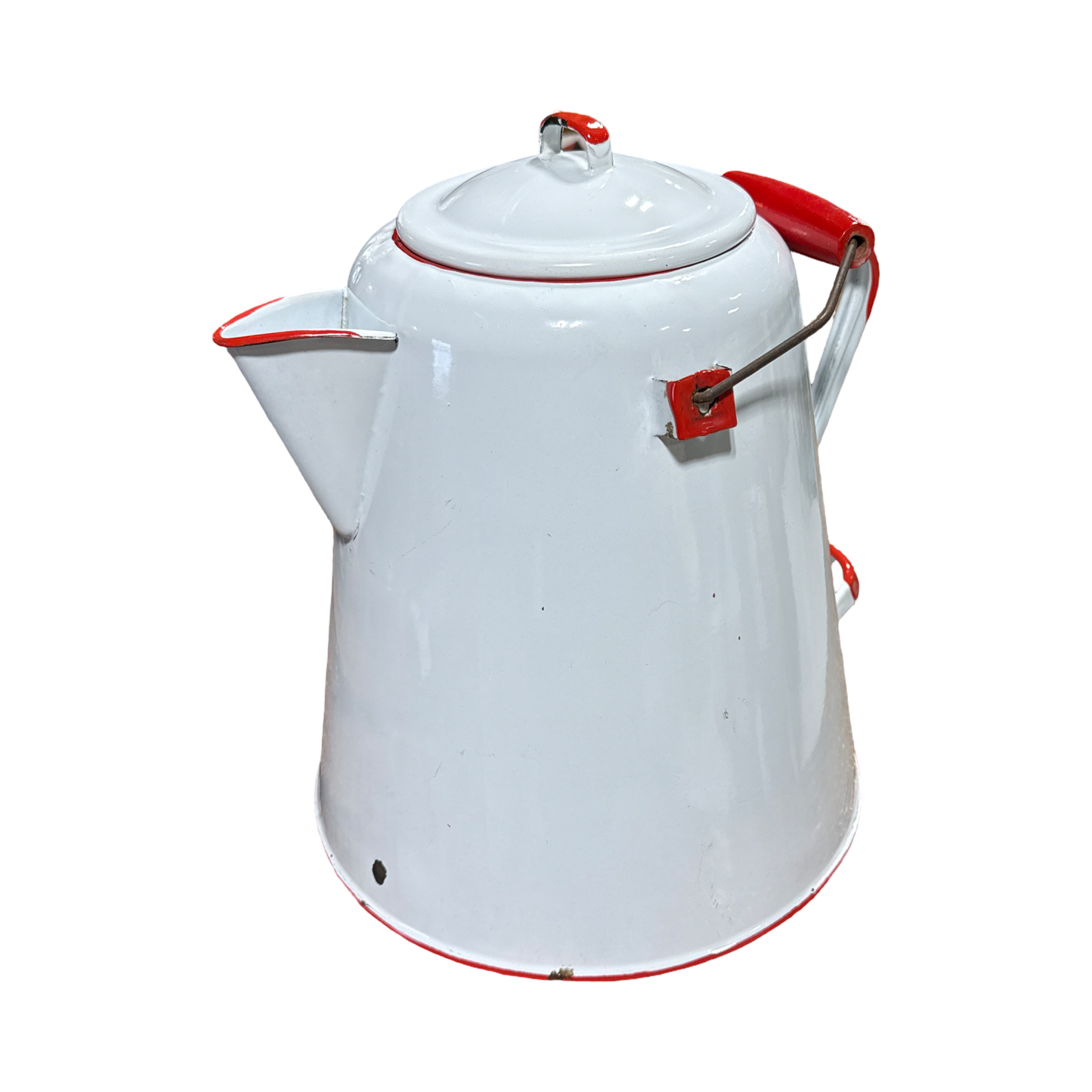 Vintage Enamel Large Kettle