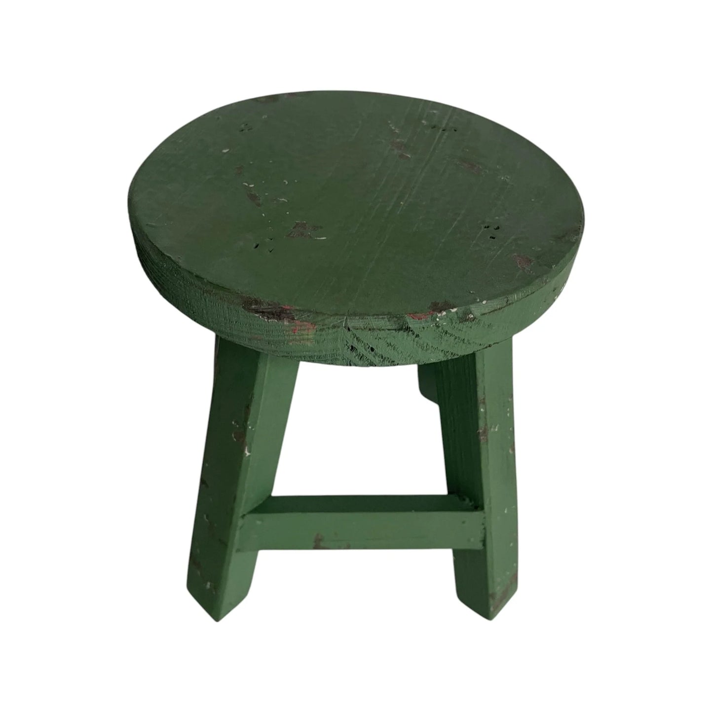 Round mini stool green