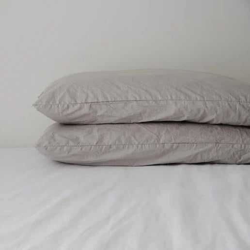 Turkish Cotton Pillow Case Pair QUEEN