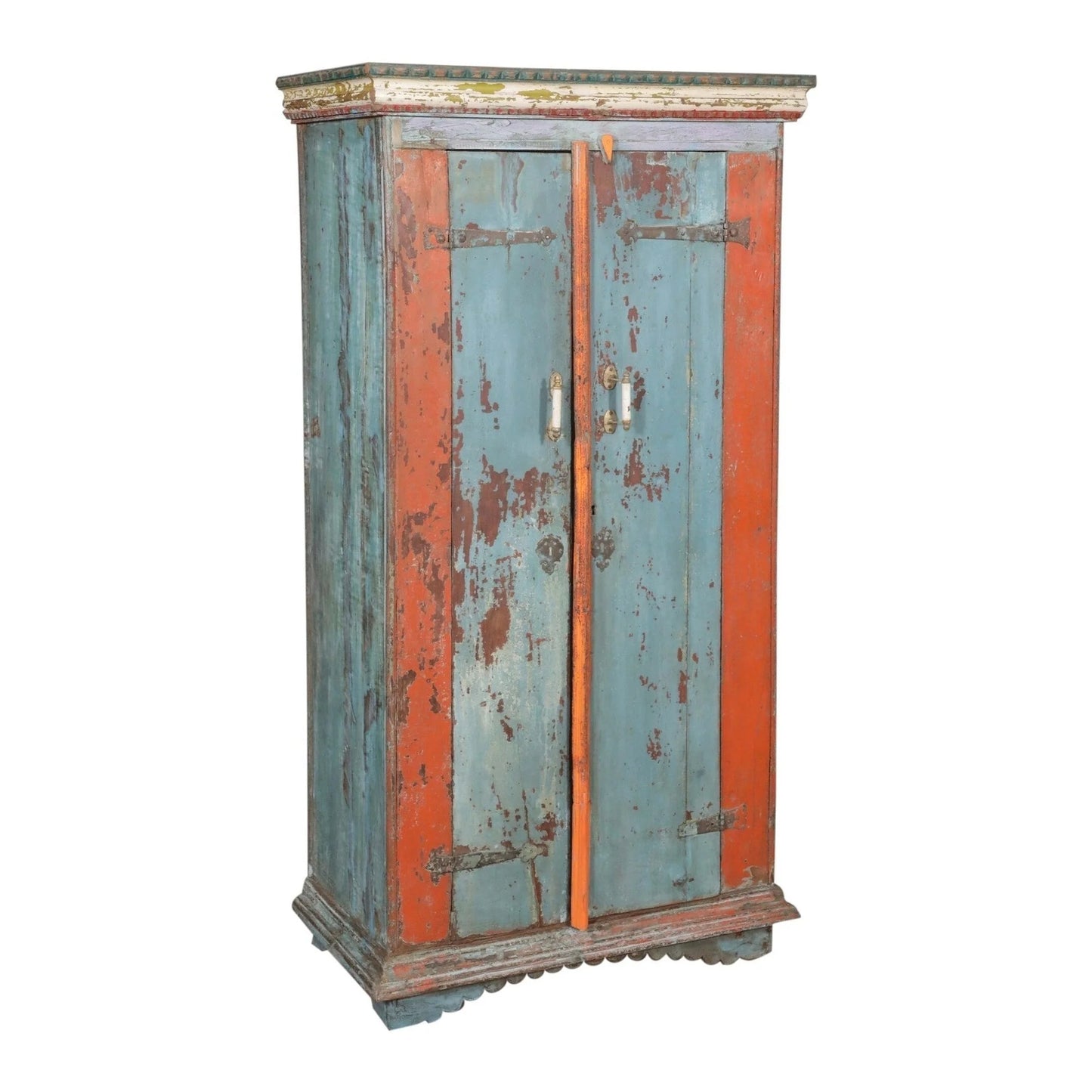 Two tone wood cabinet