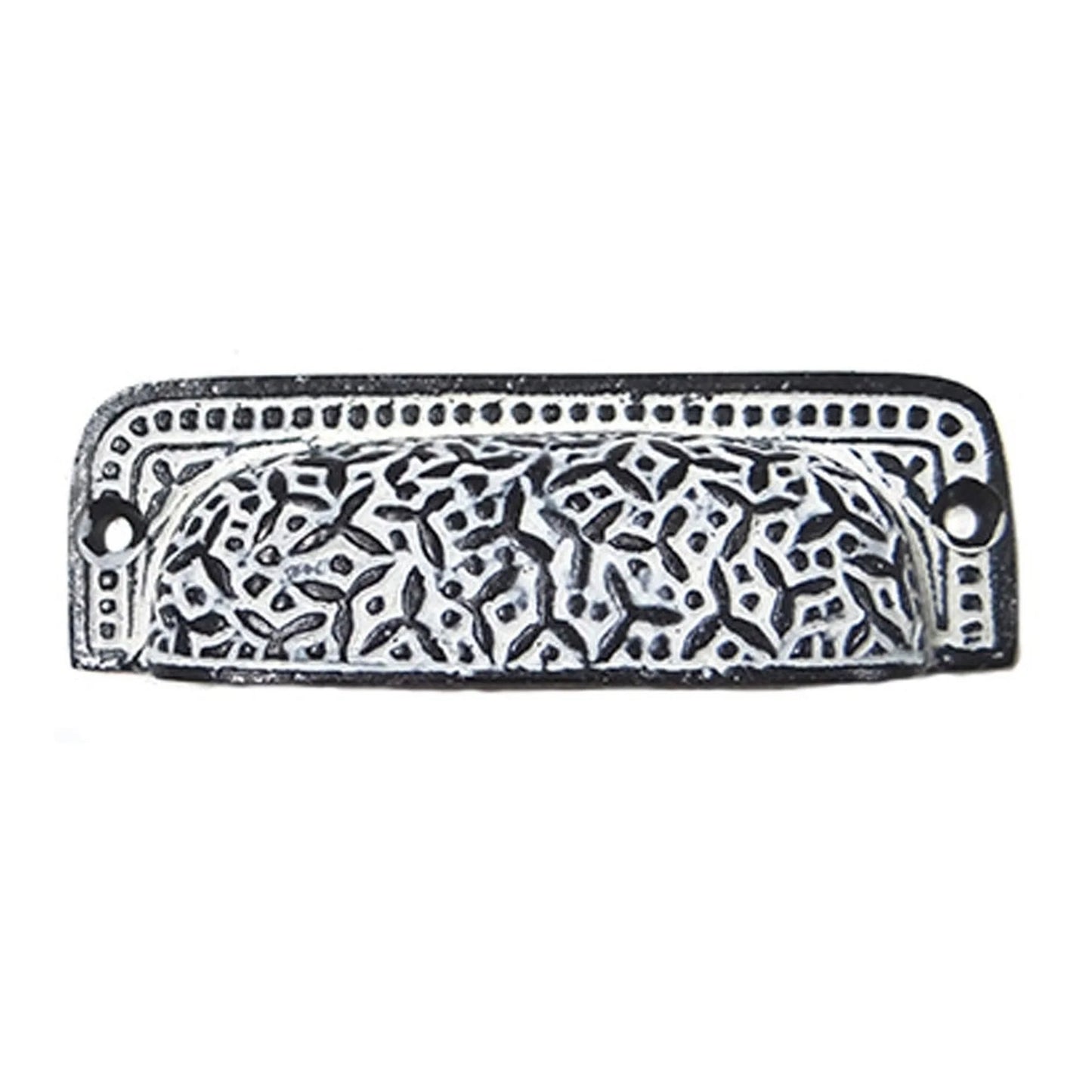 Dali carved pull cream patina