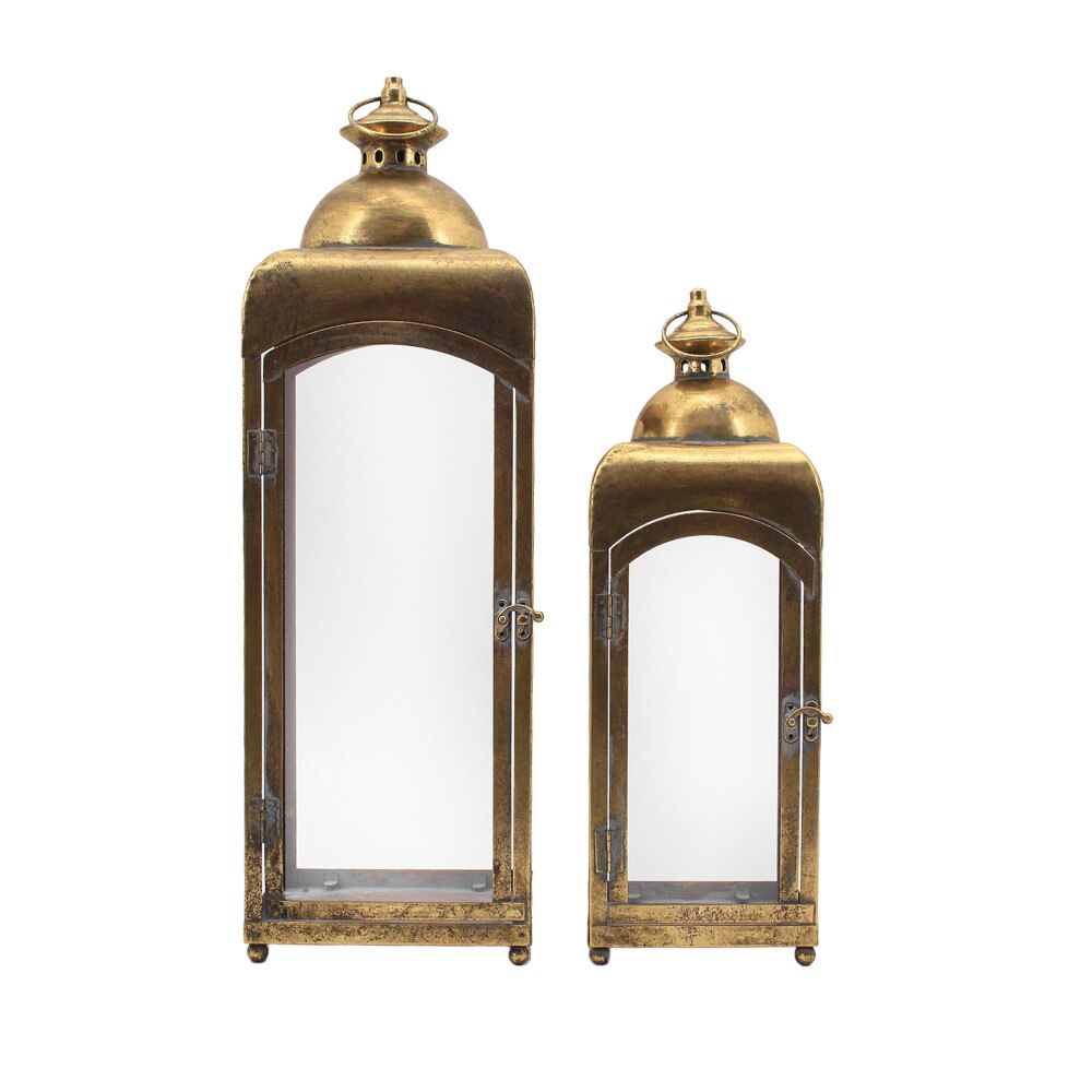 Squared Brass Lantern